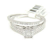 Load image into Gallery viewer, 0.30Ct Natural Diamond 14k White Gold women Wedding and Engagement Ring Size 7