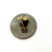 Load image into Gallery viewer, 14k multi color gold turtle full body earrings push back fine gift jewelry 3g