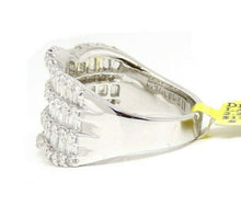 Load image into Gallery viewer, 2.26ct Genuine diamond 18k White Gold Women anniversary wedding Ring Size 7