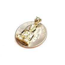 Load image into Gallery viewer, New 10k yellow gold tiny buddha Buda Buddah pendant fine religious jewelry 1.4g