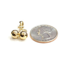 Load image into Gallery viewer, New 14k yellow gold 3D Cherry fruit leaf pendant charm Gift fine jewelry 3.4g