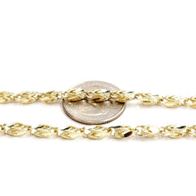 Load image into Gallery viewer, 10K real yellow gold 3.9mm Turkish chain Necklace gift fine jewelry 25.5" 25.1g