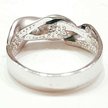 Load image into Gallery viewer, 14k white Gold solid woman's ring cubic zirconia size 7.5 fine gift jewelry