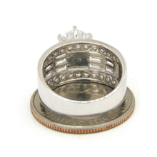 Load image into Gallery viewer, New 14k white Gold woman's engagement ring round cubic zirconia size 7