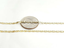 Load image into Gallery viewer, 14K Yellow Gold Valentino Chain Necklace fine gift jewelry unisex 2.5mm 22" 4.8g