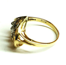 Load image into Gallery viewer, 0.04Ct Natural Diamond In 14k yellow Gold Women's heart Ring fine jewelry Size 7