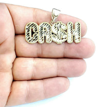 Load image into Gallery viewer, New 10k yellow Gold CASH dollar sign Pendant charm diamond cut fine jewelry 5.9g