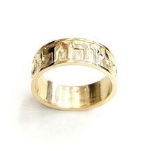 Load image into Gallery viewer, 14k yellow gold Ani Le Dodi I am my beloved's ring band Jewish jewelry 7.9g