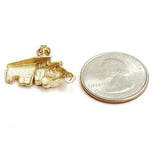 Load image into Gallery viewer, New 14k yellow Gold truck car trucking Pendant charm gift fine jewelry 3.3g
