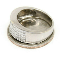 Load image into Gallery viewer, 1.25ct genuine diamond 14k White Gold Women wide band Ring fine jewelry Size 7