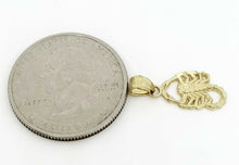 Load image into Gallery viewer, 14k yellow gold small scorpion full body pendant charm fine gift jewelry 0.7g