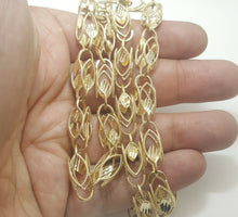 Load image into Gallery viewer, 14K yellow gold 7.25mm Turkish chain Necklace 26" fine gift jewelry unisex 53.5g