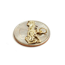 Load image into Gallery viewer, New 14k yellow Gold tow truck car Pendant charm gift fine jewelry 1g