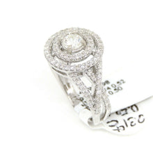 Load image into Gallery viewer, 0.83Ct Natural Diamond In 14k White Gold Wedding Engagement women Ring Size 6.5
