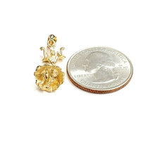 Load image into Gallery viewer, 14k yellow Gold Solid 3D Flamenco dancer Pendant charm gift fine jewelry 3g