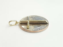 Load image into Gallery viewer, New 10k yellow gold hollow plain cross pendant charm fine jewelry religious 0.9g