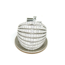 Load image into Gallery viewer, New 1.87ct genuine diamond 14k White Gold Women wide band Ring jewelry Size 6.75