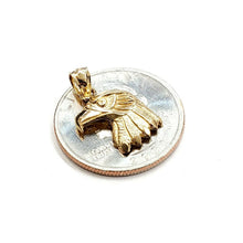 Load image into Gallery viewer, New 14k yellow Gold eagle Head Pendant charm gift fine jewelry unisex 1.4g