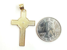 Load image into Gallery viewer, 14k gold two tone saint benedict san benito cross pendant religious jewelry 2.4g