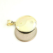 Load image into Gallery viewer, 10k solid yellow Gold yin ying yang taoist symbol Pendant jewelry 0.96" 3.1g