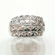 Load image into Gallery viewer, 1.00Ct genuine diamond platinum Women's anniversary wedding Ring gift Size 6.25