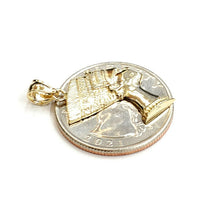 Load image into Gallery viewer, 14k solid yellow Gold Egyptian Nefertiti head queen Pendant fine jewelry 1.9g