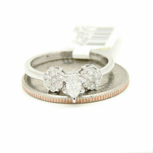 Load image into Gallery viewer, 0.51Ct Natural Diamond 14k White Gold women Wedding Engagement Ring Size 7.25