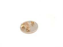 Load image into Gallery viewer, 14k Rose Gold 0.18Ct Round Diamond stud Earrings for women Push Back Fastening