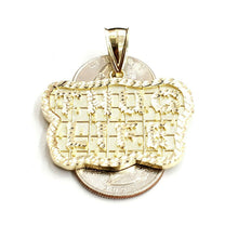 Load image into Gallery viewer, New 10k yellow Gold Thug Life word Pendant charm diamond cut fine jewelry 8.3g