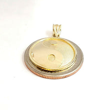 Load image into Gallery viewer, 10k solid yellow Gold yin ying yang taoist symbol Pendant jewelry 0.76" 2.1g