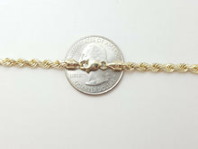 Load image into Gallery viewer, 10K yellow gold 3.5mm hollow rope chain Necklace fine jewelry unisex 11.3g 26"
