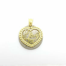 Load image into Gallery viewer, New 10k yellow Gold heart i love you Pendant charm fine women gift jewelry 2.2g