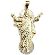 Load image into Gallery viewer, 10k yellow gold Jesus full body religious gift pendant charm fine jewelry 11.8g