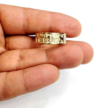 Load image into Gallery viewer, 14k yellow gold Ani Le Dodi I am my beloved's ring band Jewish jewelry 7.9g