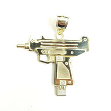 Load image into Gallery viewer, New 10k yellow Gold solid Uzi machine gun Pendant charm fine jewelry unisex 4g
