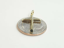 Load image into Gallery viewer, New 10k yellow gold hollow plain cross pendant charm fine jewelry religious 0.9g