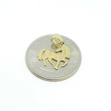 Load image into Gallery viewer, 14k yellow gold unicorn full body pendant charm fine gift jewelry unisex 0.8g