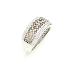 Load image into Gallery viewer, Pre owned 1ct Genuine diamond 14k White Gold Women anniversary band Size 7.25