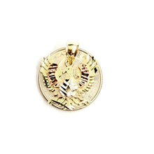 Load image into Gallery viewer, New 10k multi color Gold eagle Pendant charm diamond cut gift fine jewelry 3g