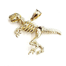 Load image into Gallery viewer, 10k yellow Gold 3D Dinosaur movable animal Jurassic Pendant fine jewelry 16.1g