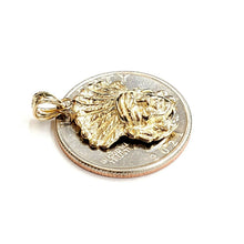 Load image into Gallery viewer, New 14k solid yellow Gold Chief face head Pendant fine jewelry 2.6g