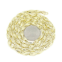 Load image into Gallery viewer, 10K real yellow gold 5.5mm Turkish chain Necklace fine gift jewelry 28" 38.6g