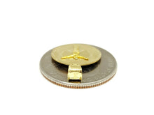 Load image into Gallery viewer, 14k yellow gold round Jesus pendant charm gift religious fine jewelry 0.63" 1.2g