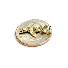 Load image into Gallery viewer, 10k yellow Gold full body angel and heart diamond cut Pendant fine jewelry 1.1g