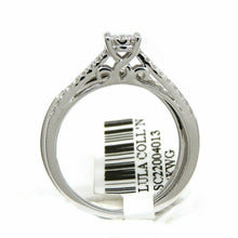 Load image into Gallery viewer, 0.30Ct Natural Diamond 14k White Gold women Wedding and Engagement Ring Size 7
