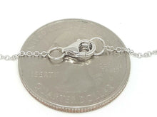 Load image into Gallery viewer, 14k white Gold 0.11Ct Diamond star of David necklace gift 18" adjustable chain