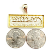 Load image into Gallery viewer, New 10k yellow gold last supper pendant charm fine gift religions jewelry 7.7g