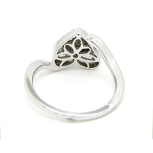 Load image into Gallery viewer, 0.14Ct Natural Diamond In 14k white Gold Women's heart Ring fine gift Size 6.75
