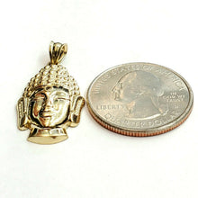 Load image into Gallery viewer, New 10k yellow gold buddha Buda Buddah pendant charm fine religious jewelry 2.2g