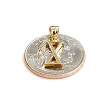 Load image into Gallery viewer, New 14KT Yellow Gold Solid Roman number 10 Pendant charm gift Fine Jewelry 0.9g